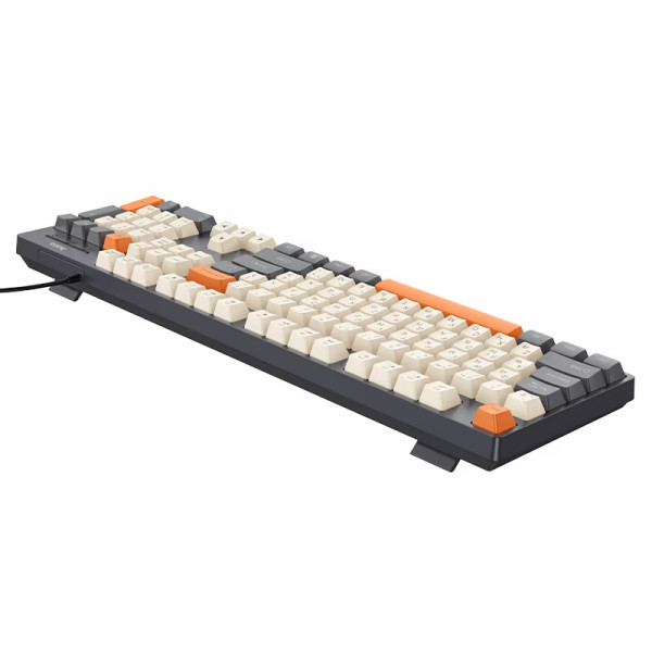 Клавіатура провідна HOCO GM61, USB, 104 клавіші, (Eng/Pyc), Gray, Box