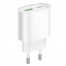 СЗУ 110-240V HOCO C109A 1xUSB-C, PD20W, White, Blister