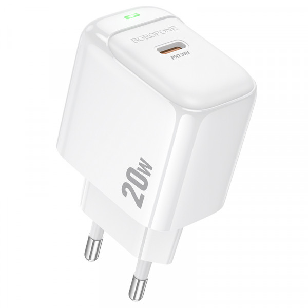 СЗУ BOROFONE BAS43A, 1xUSB-C, PD20W, White, OEM