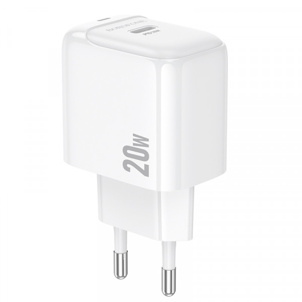 СЗУ BOROFONE BAS43A, 1xUSB-C, PD20W, White, OEM