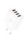 СЗУ 110-240V HOCO C102A 4xUSB, QC3.0, White, Blister