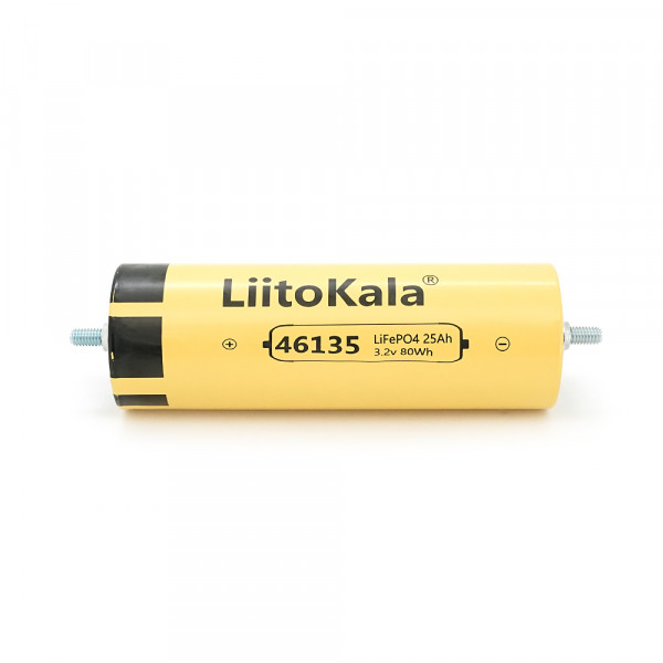 Літій-залізо-фосфатний акумулятор LiFePO4 LiitoKala-46135 3.2v 25Ah, Yellow