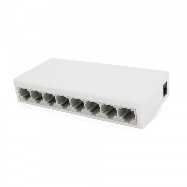 Комутатор JY 5008S 8 портів Ethernet 10/100 Мбіт/сек. DC 5 . Блок живлення 5V у комплекті