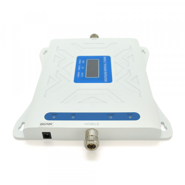 Комплект підсилювач GSM305-3G-4G 900/1800/2100МГц. Підсилювач тридіапазонний, антена прийому 10м кабелю, антена ретрансляції 3 метри. White