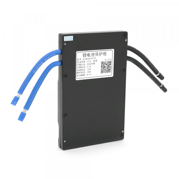 BMS плата JK-BD6A24S12P Li-Ion/LiFePo4/LTO 7S-24S, 120A, CAN/RS485, 0.65mΩ, Bluetooth, Ballance 0.6A, підігрів + кнопка
