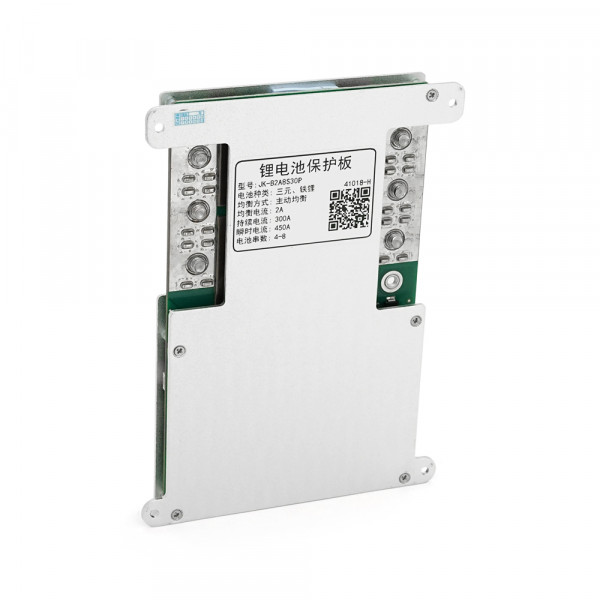 BMS плата JK-B2A8S30P Li-Ion/LiFePo4/LTO 3S-8S, 300A, CAN/RS485, 0.3mΩ, Bluetooth, Ballance 2A, підігрів + кнопка