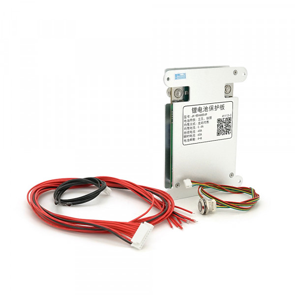 BMS плата JK-BD4A8S4P Li-Ion/LiFePo4/LTO 4S-8S, 40A, RS485, 2.8mΩ, Bluetooth, Ballance 0.4A + кнопка