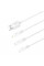 Кабель HOCO X1 USB-1 3 in 1 Micro/Iphone/Type-C, 2A, довжина 1м, White, Box
