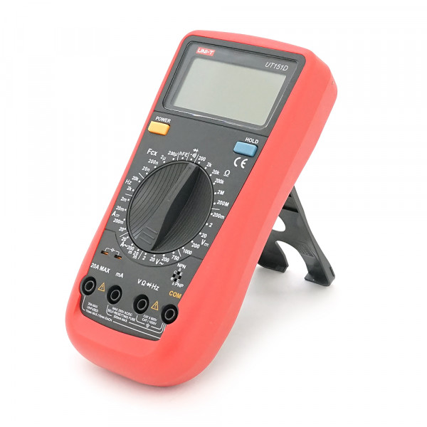 Мультиметр UNI-T UT151D Вимірювання: V (AC/DC), A (AC/DC), Ω, C, Hz. Функції: Data Hold, REL, продзвонювання.