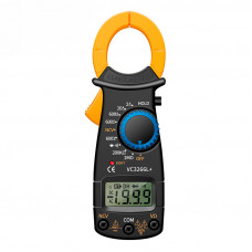 Токові кліщі-мультиметр ANENG VC3266L+. Вимірювання: V DC, V AC, A AC, Ω, NCV. Функції: продзвонювання, перевірка діодів, Hold, індикація фази.