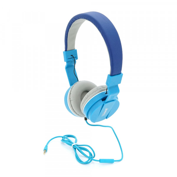 Навушники провідні Jedel WAVE6, з мікрофоном, Blue, Box
