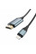 Конвертер Hoco UA15 HDMI (тато)-Lighting (тато) 2м, обплетення, круглий Black/Gray, Box
