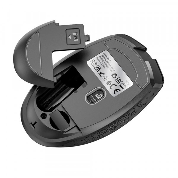 Миша бездротова BOROFONE BG7, 1600DPI, Black, 2.4GHZ, Box