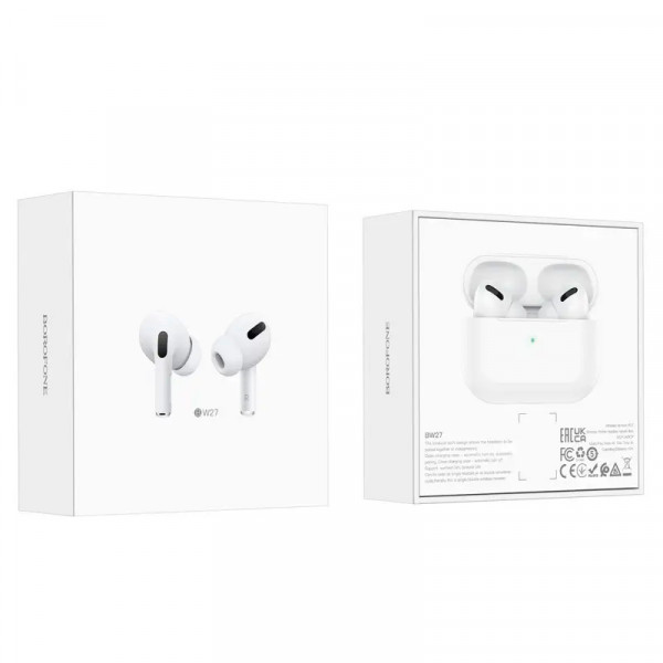 Навушники Bluetooth Borofone BW27, White, Кейс