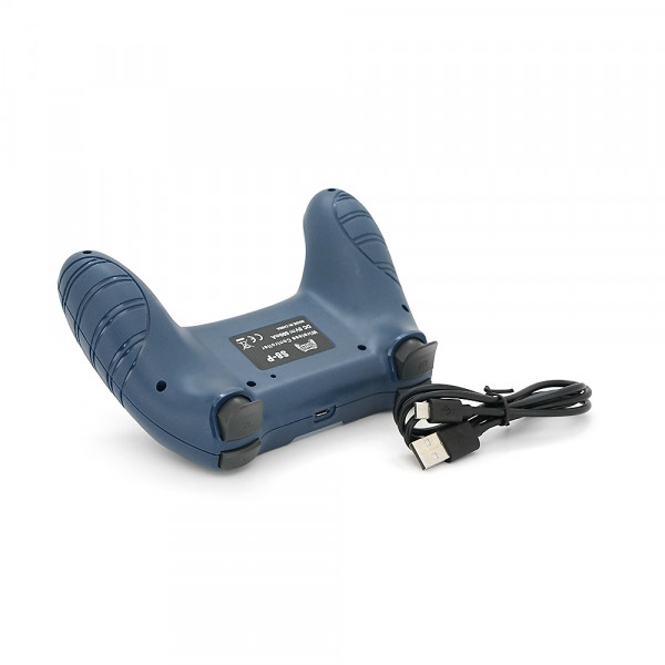 Геймпад Brazzers S8-P бездротовий для PS4 Wireless DOUBLE-motor vibration 4, роз'єм для навушників, LED light bar, Dark blue, 3.7V, 600mAh, Blister-box