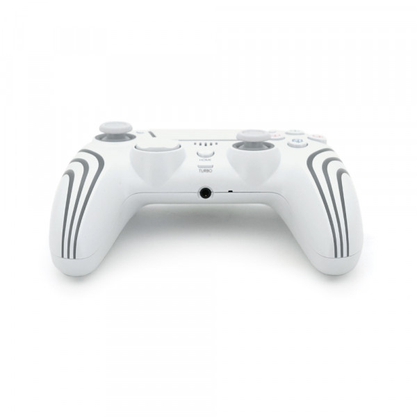 Геймпад Brazzers BR-P5/P4/NL беспроводной для PS5 RGB Wireless DOUBLE Motor Vibration, White, 3.7V, 1000mAh, Box