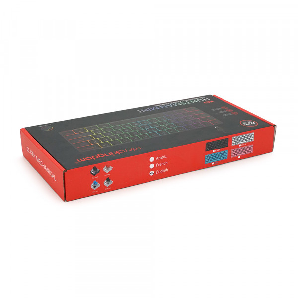 Клавіатура Bluetooth з підсвічуванням MK-61, розкладна, 61 клавіша, (Eng), Black, Box