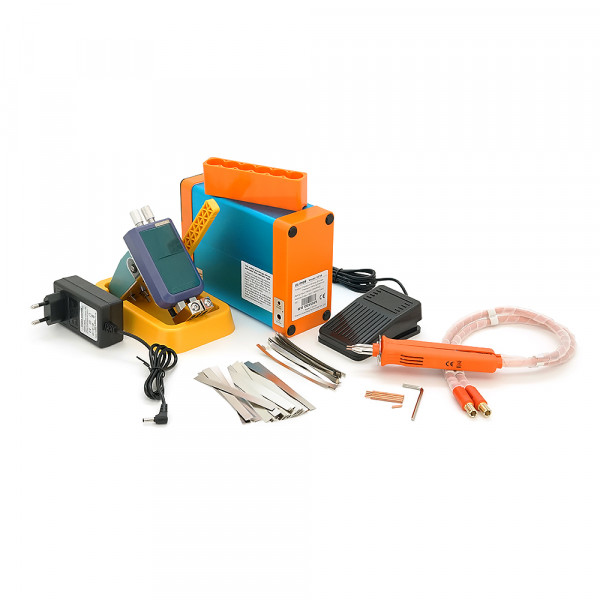 Апарат точкового зварювання конденсаторний GLITTER 801B Ni-Cd, Ni-MH, Li-Ion, стрічка 0,05-0,3 мм, струм 500-2000А, 220V, 16 мм2, U=5-5.8V, t=0.1-10ms,11.6kW