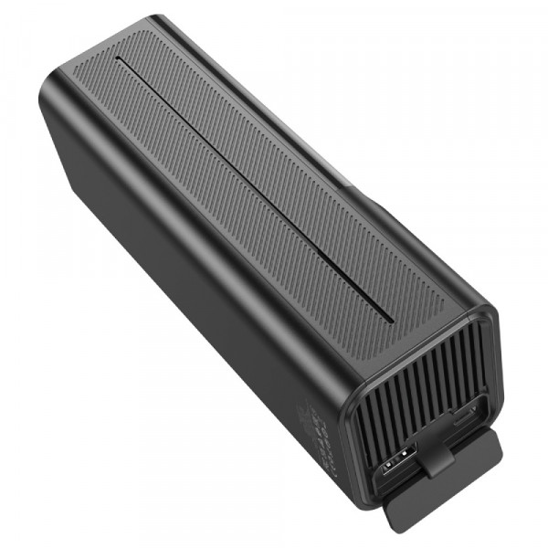 Портативний повітряний насос HOCO ZP7, до 10 атм, вбудований акумулятор 5000mAh, ліхтарик, Black, Box