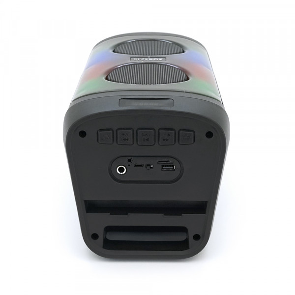 Акустична система з підсвічуванням ZQS4246, 2*15W, вбудований акум 3600mAh, живлення від USB кабелю, Black, Box