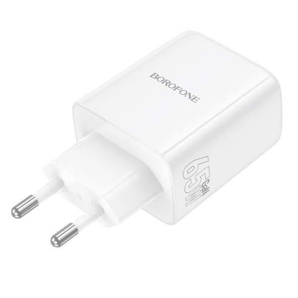 СЗУ BOROFONE BN32, 2xUSB-C+1xUSB-A, PD65W+QC3.0, White, Box