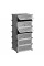 Шафа для взуття пластикова MPA1-6, 110х37х49см, Black, Box