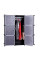 Шафа пластикова Storage Cabinet MP-39-61, 110x110x37 см, Black, Box