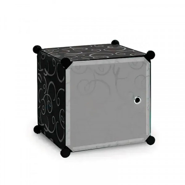 Шафа пластикова Storage Cabinet MP-39-61, 110x110x37 см, Black, Box