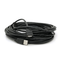 Подовжувач USB 2.0 AM/AF, 10.0m, 1 ферит, Black