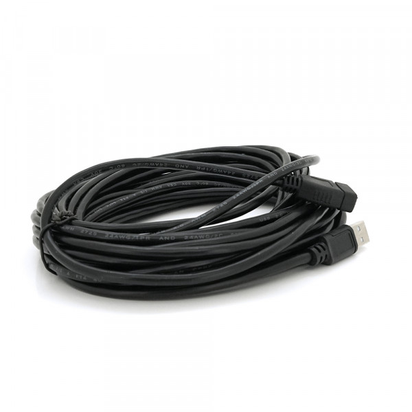Подовжувач USB 2.0 AM/AF, 10.0m, 1 ферит, Black