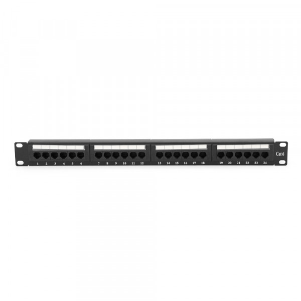 Патч-панель RITAR 24 порти UTP DUAL кат 6 19 "1U НЕ екранована чорна Q25