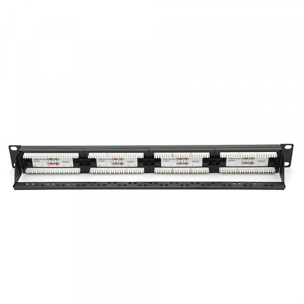 Патч-панель RITAR 24 порти UTP DUAL кат 6 19 "1U НЕ екранована чорна Q25