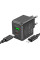 Набір СЗУ HOCO CS14A + кабель Lighting, 1xUSB+1xUSB-C, PD20W+QC3.0, кабель 1м, Black, Box