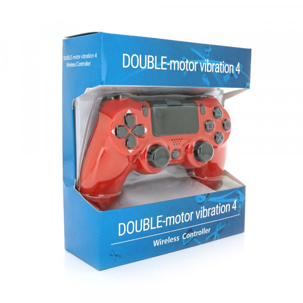 Геймпад Brazzers бездротовий для PS4 Wireless DUALSHOCK 4, роз'єм для навушників, LED light bar, Red, 3.7V, 600mAh, Blister-box