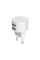 Набір BOROFONE BA23A СЗУ 2xUSB+ кабель USB/Type-C, 2.4A, 1м, White, Blister