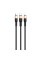 Кабель HOCO X26 USB-1 3 in 1 Micro/Iphone/Type-C, 2A, довжина 1м, Black/Gold, Box