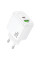 Набір СЗУ HOCO CS54A+ кабель Type-C/Type-C, 1xUSB+1xUSB-C, PD20W+QC3.0, кабель 1м, White, Box