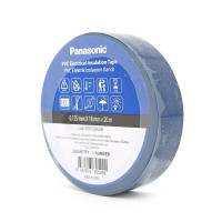 Ізолента ПВХ PANASONIC 0,125мм * 18мм * 20м (синя), діапазон робочих температур: від 0 ° С до + 90 ° С, Вогнестійка, 8 штук в упаковці, ціна за штуку
