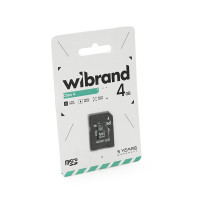 Карта пам'яті Wibrand microSDHC Class 4, 4GB