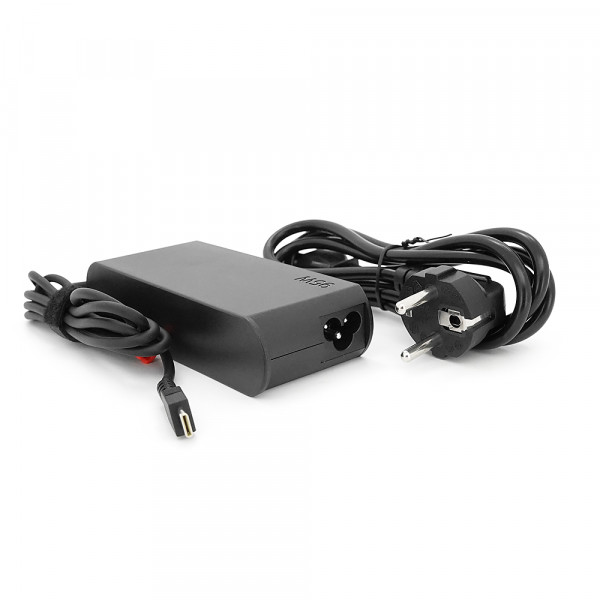 Блок живлення MERLION для ноутбука LENOVO 95W штекер Type-C, довжина 0,9м + кабель живлення