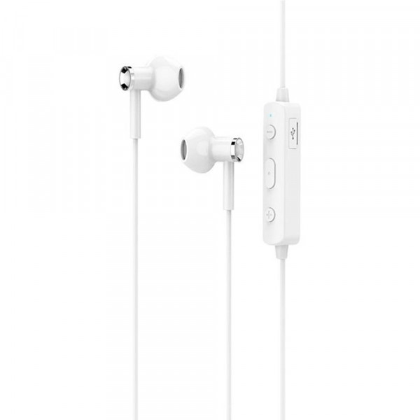 Навушники вакуумні Bluetooth HOCO ES21 Wonderful Sport, White, Box