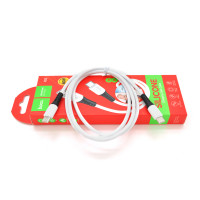 Кабель Hoco X82 silicone, C-Type C, 3A, White, довжина 1м, BOX