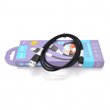 Кабель Hoco X82 silicone, iPhone-USB, 2.4A, Black, довжина 1м, BOX