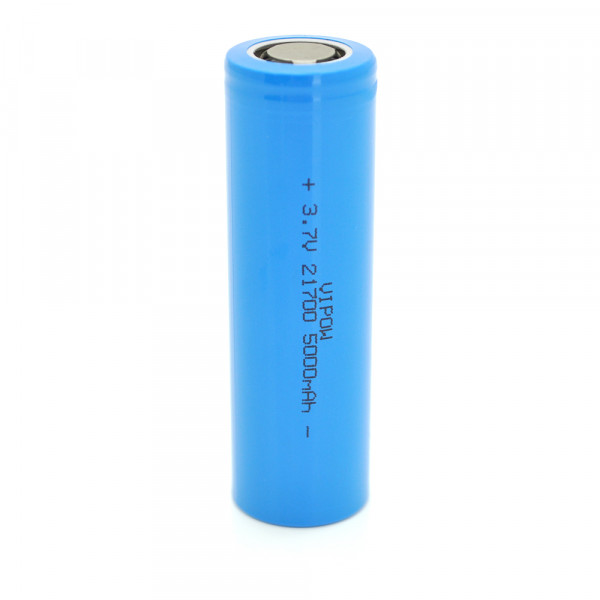Акумулятор 21700 Li-Ion Vipow ICR21700 FlatTop, 5000mAh, 3.7V, Blue Q50/500