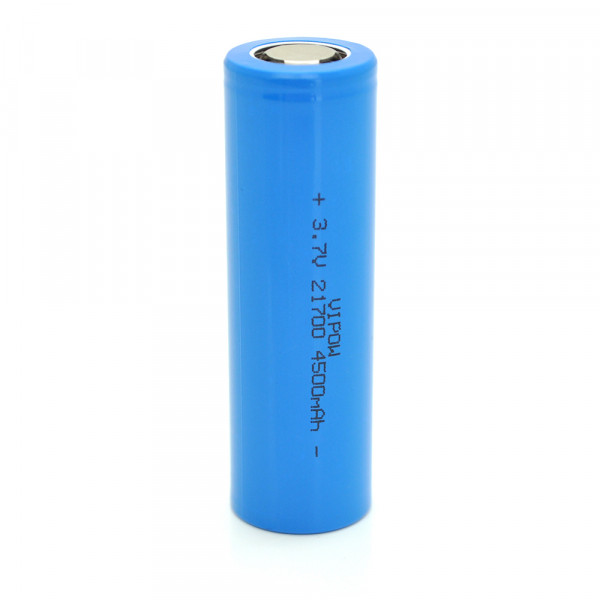 Акумулятор 21700 Li-Ion Vipow ICR21700 FlatTop, 4500mAh, 3.7V, Blue Q50/500
