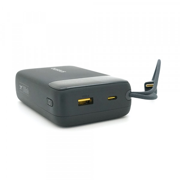 PowerBank Baseus EnerFill FC11 Digital Display  Fast Charge 20000mAh 22.5W, 2*USB+Type-C, PD3.0, QC3.0, Black, Q20