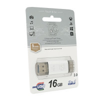 Флеш-накопичувач T&G 009 Star S, USB 3.0+Type-C, 16GB, Metal, Blister