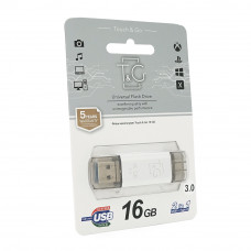 Флеш-накопичувач T&G 009 Star S, USB 3.0+Type-C, 16GB, Metal, Blister