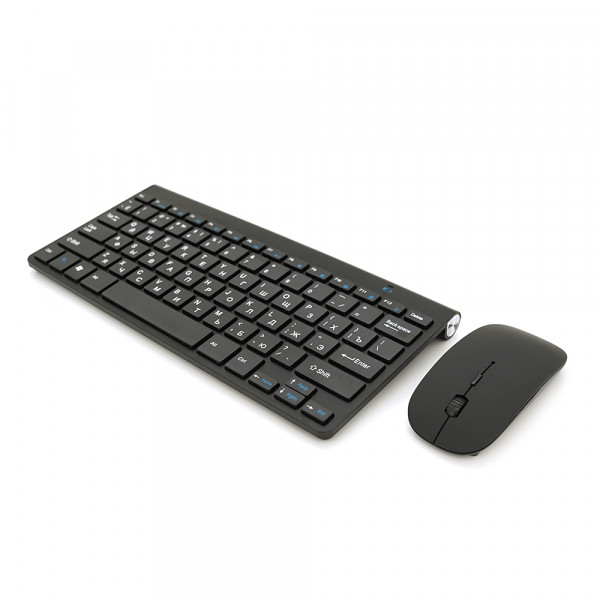 Комплект бездротовий KM908 (KB+Mouse), (Eng/Pyc), 2.4G, 78 клавіш, Black, Box