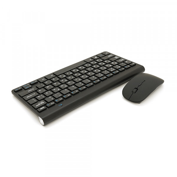 Комплект бездротовий KM908 (KB+Mouse), (Eng/Pyc), 2.4G, 78 клавіш, Black, Box